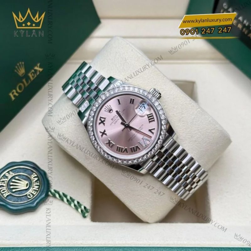 Đồng hồ Rolex Datejust 31 hồng kim cương 278384RBR-0028