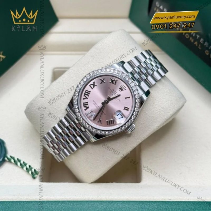 Đồng hồ Rolex Datejust 31 hồng kim cương 278384RBR-0028