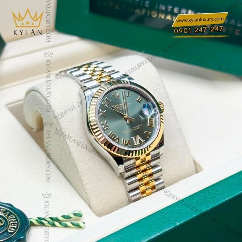 Đồng hồ Rolex Datejust 31 demi vàng vàng olive 278273-0016
