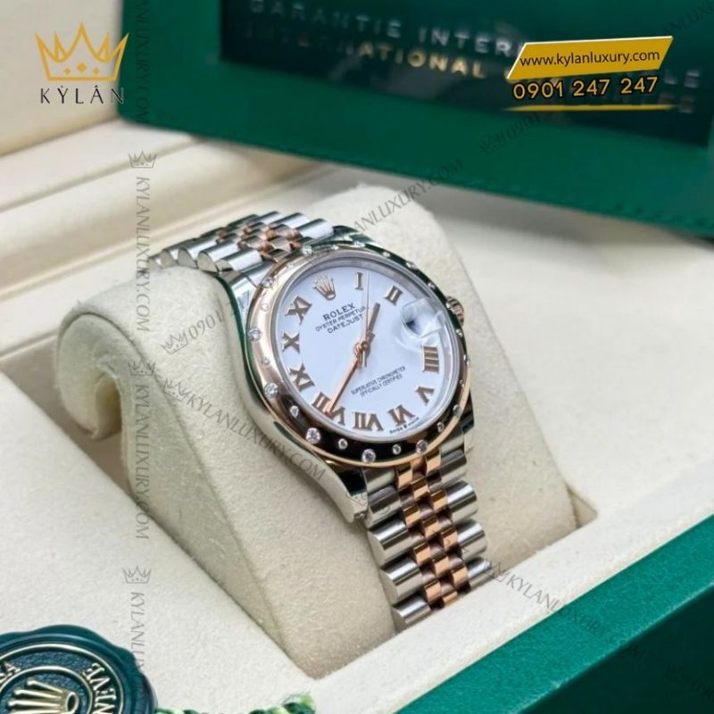 Đồng hồ Rolex Datejust 31 trắng kim cương 278341RBR-0002
