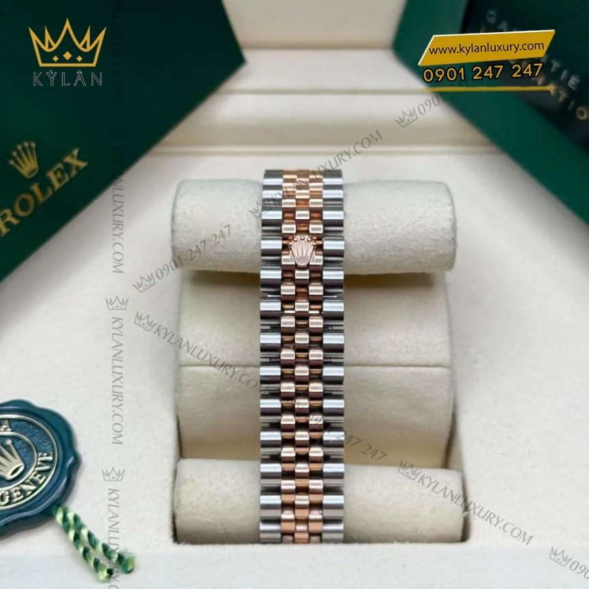 Kỳ Lân Luxury rolex datejust 31 trang kim cuong 278341rbr 0002 9 Đồng hồ Rolex Datejust 31 trắng kim cương 278341RBR-0002