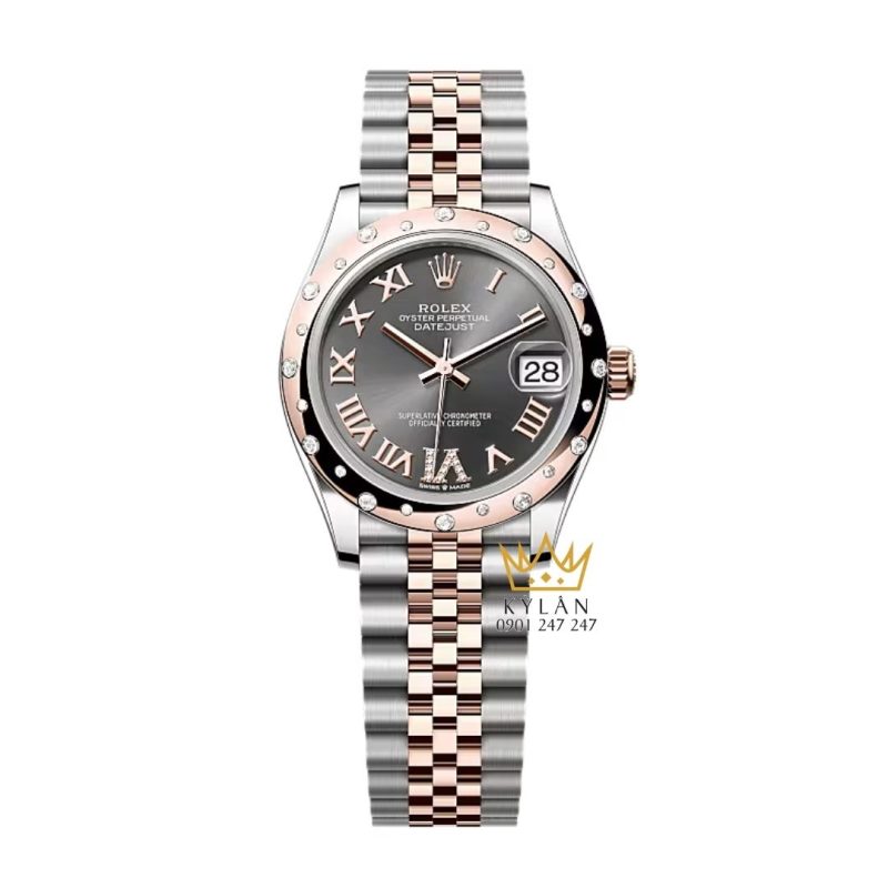 Đồng hồ Rolex Datejust 31 xám kim cương 278341RBR-0030