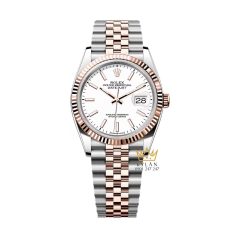 rolex-datejust-36-126231-0017-demi-trang (1) Đồng hồ Rolex Datejust 36 demi mặt trắng 126231-0017