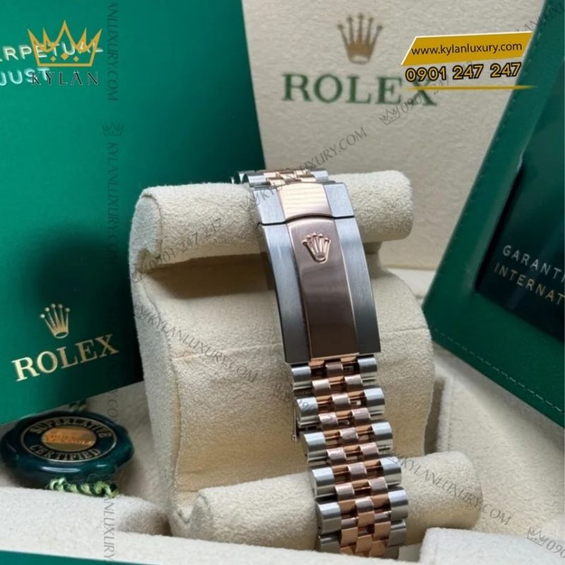 Đồng hồ Rolex Datejust 36 demi mặt trắng 126231-0017