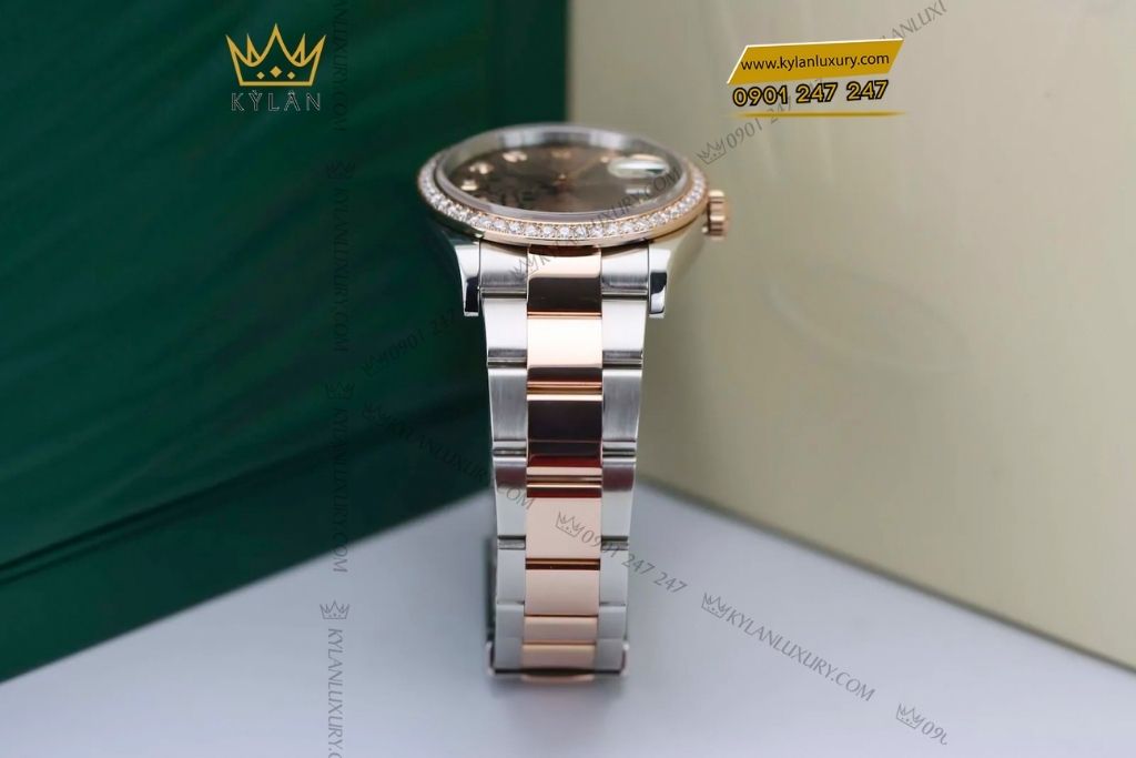Kỳ Lân Luxury rolex datejust 36 126281rbr chocolate vi tinh 10 Đồng hồ Rolex Datejust 36 Chocolate Vi Tính 126281RBR-0014