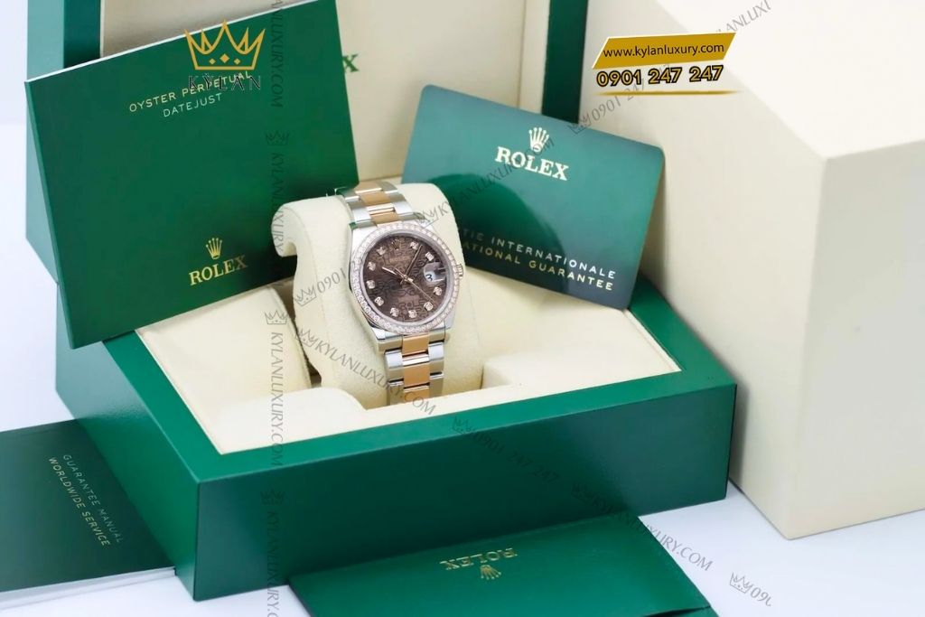 Kỳ Lân Luxury rolex datejust 36 126281rbr chocolate vi tinh 3 Đồng hồ Rolex Datejust 36 Chocolate Vi Tính 126281RBR-0014