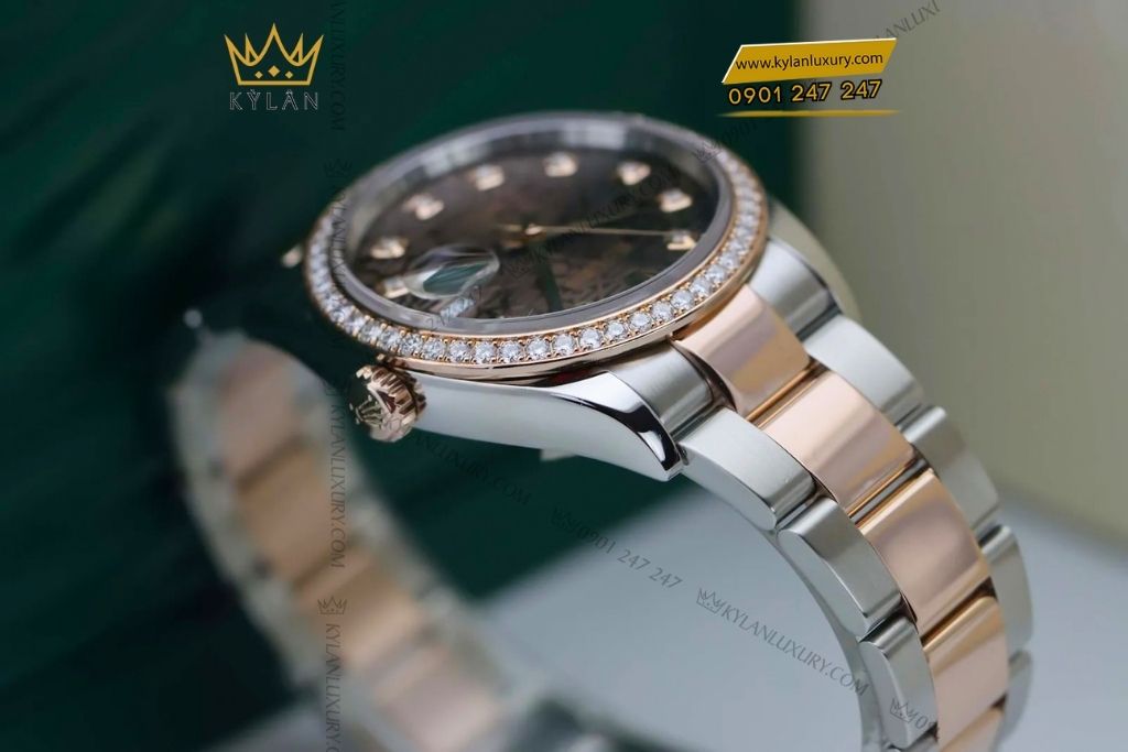 Kỳ Lân Luxury rolex datejust 36 126281rbr chocolate vi tinh 5 Đồng hồ Rolex Datejust 36 Chocolate Vi Tính 126281RBR-0014