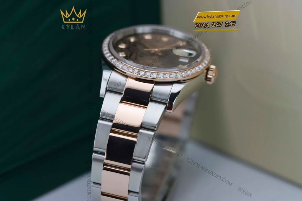 Kỳ Lân Luxury rolex datejust 36 126281rbr chocolate vi tinh 7 Đồng hồ Rolex Datejust 36 Chocolate Vi Tính 126281RBR-0014