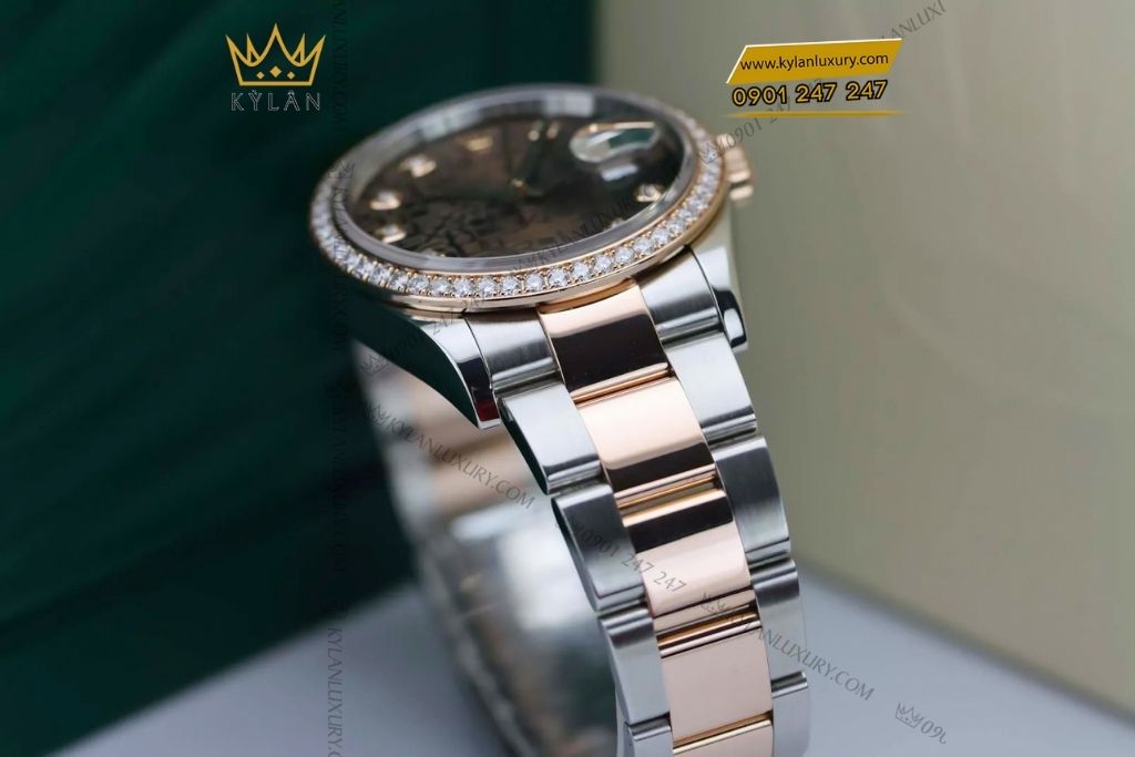 Kỳ Lân Luxury rolex datejust 36 126281rbr chocolate vi tinh 8 Đồng hồ Rolex Datejust 36 Chocolate Vi Tính 126281RBR-0014