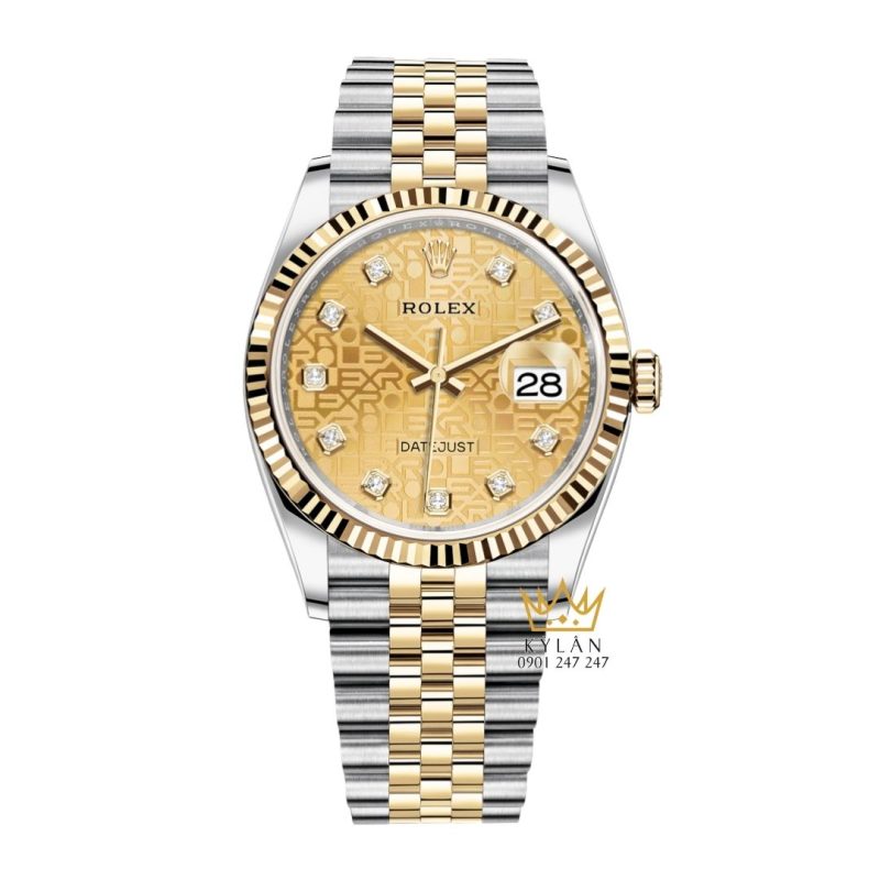 Rolex Datejust 36 demi vi tính vàng 126233-0033