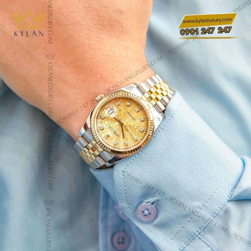 Rolex Datejust 36 demi vi tính vàng 126233-0033