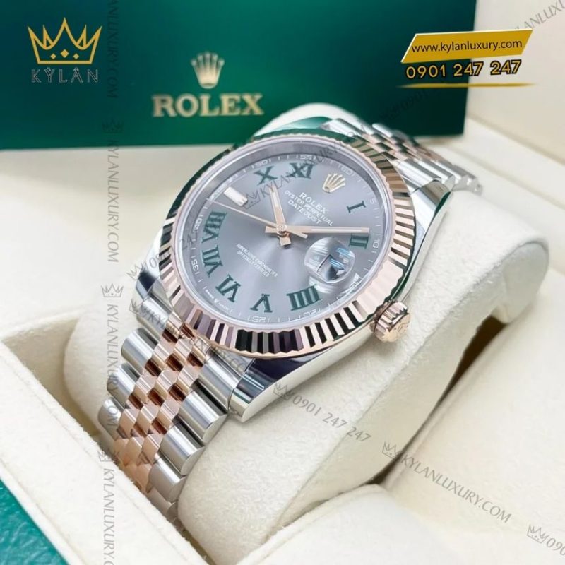 Đồng hồ Rolex Datejust 41 demi xám La Mã 126331-0016