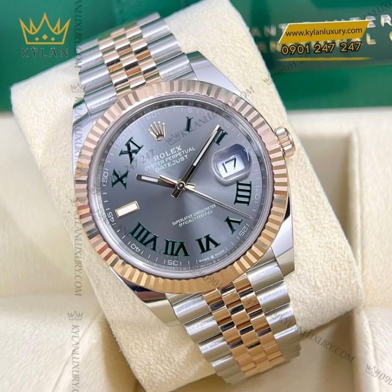 Đồng hồ Rolex Datejust 41 demi xám La Mã 126331-0016