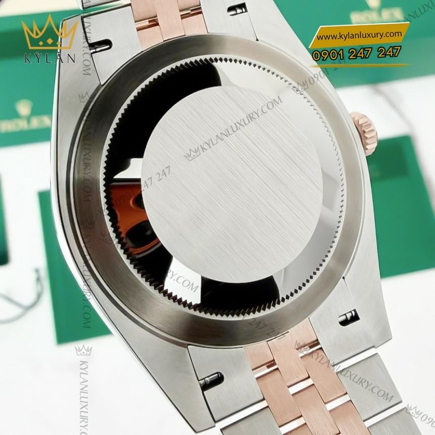 Kỳ Lân Luxury rolex datejust 41 126331 0016 xam la ma 8 Đồng hồ Rolex Datejust 41 demi xám La Mã 126331-0016