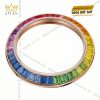 Đồng hồ Rolex Datejust 41 custom kim cương vành rainbow 126331