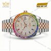 Đồng hồ Rolex Datejust 41 custom kim cương vành rainbow 126331