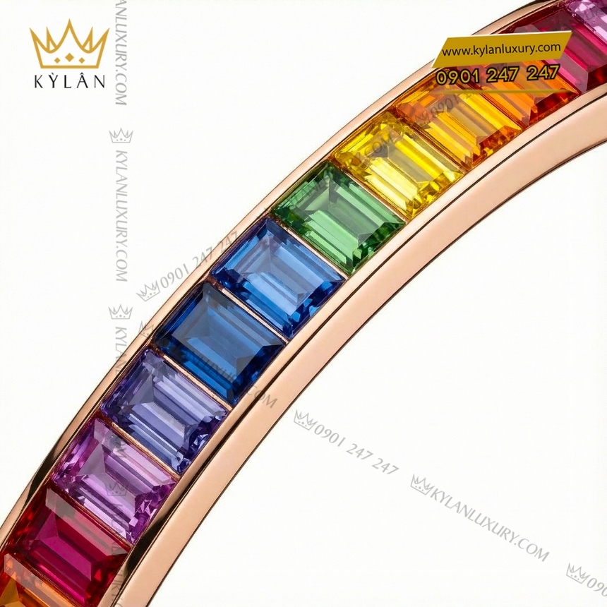 Kỳ Lân Luxury rolex datejust 41 custom rainbow 126331 9 Đồng hồ Rolex Datejust 41 custom kim cương vành rainbow 126331