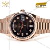 Đồng hồ Rolex Day Date 36 nâu ombré cọc kim cương 128235-0037