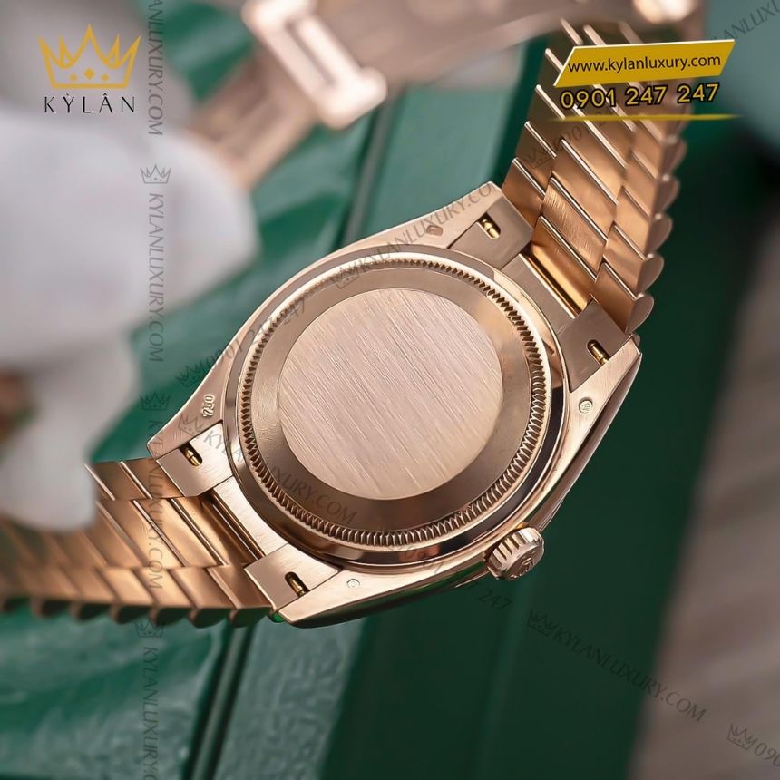 Kỳ Lân Luxury rolex day date 36 xa cu kim cuong 128235 0029 7 Đồng hồ Rolex Day Date 36 xà cừ kim cương 128235-0029