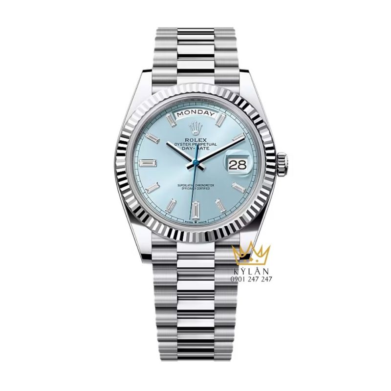 Đồng hồ Rolex Day Date 40 Ice Blue kim cương 228236-0006