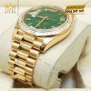 Đồng hồ Rolex Day Date 40 vàng vàng mặt xanh lá 228398TBR-0039