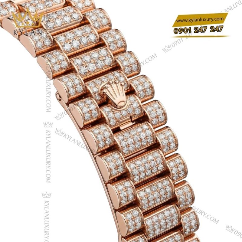 Đồng hồ Rolex Day Date 40 custom full kim cương 228235