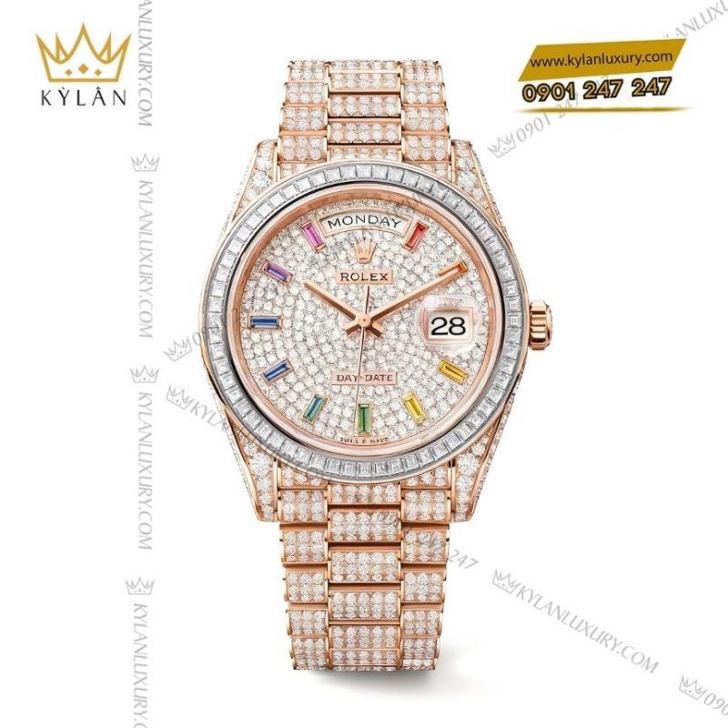 Đồng hồ Rolex Day Date 40 custom full kim cương 228235