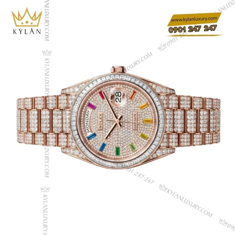 Đồng hồ Rolex Day Date 40 custom full kim cương 228235