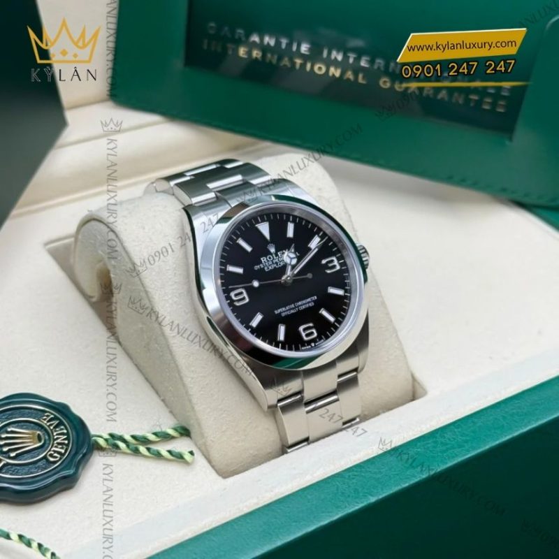 Đồng hồ Rolex Explorer 36 mặt số đen 124270-0001