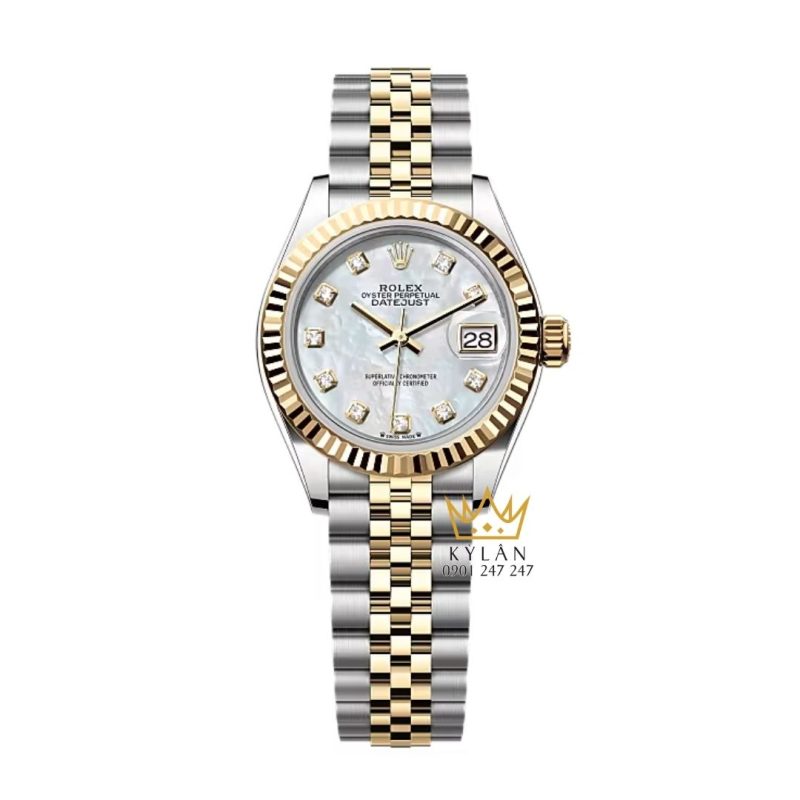 Đồng hồ Rolex Lady Datejust 28 demi xà cừ 279173-0013