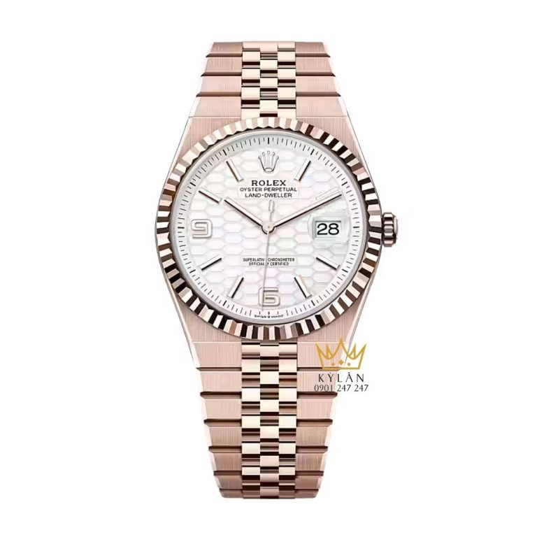 Đồng hồ Rolex Land Dweller 40 vàng hồng 127335-0001