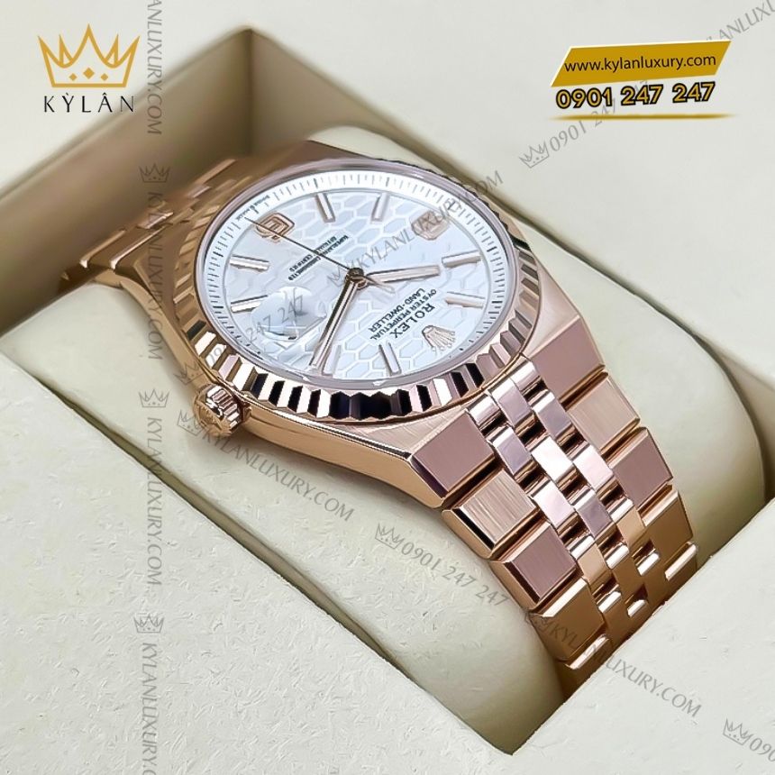 Kỳ Lân Luxury rolex land dweller 40 everose 127335 0001 6 Đồng hồ Rolex Land Dweller 40 vàng hồng 127335-0001