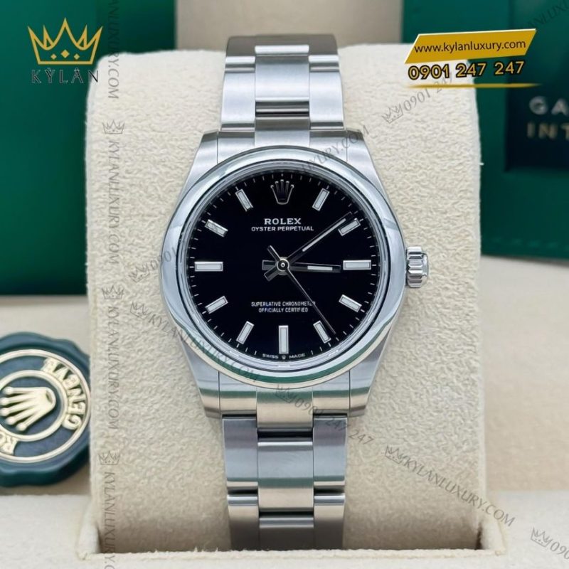Đồng hồ Rolex Oyster Perpetual 31 mặt số đen 277200-0016