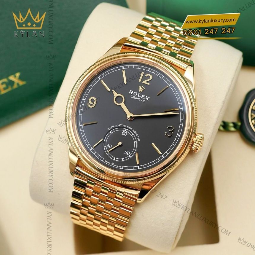 Kỳ Lân Luxury rolex perpetual 1908 vang vang 52508 0007 10 Đồng hồ Rolex Perpetual 1908 vàng vàng 52508-0007