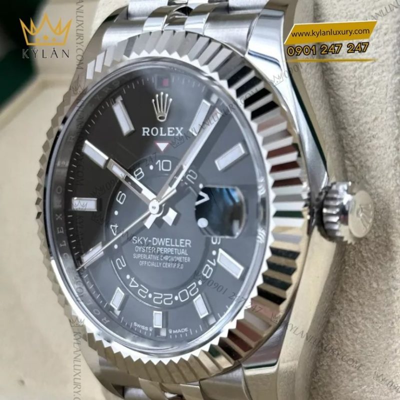 Đồng hồ Rolex Sky Dweller mặt số đen 336934-0008