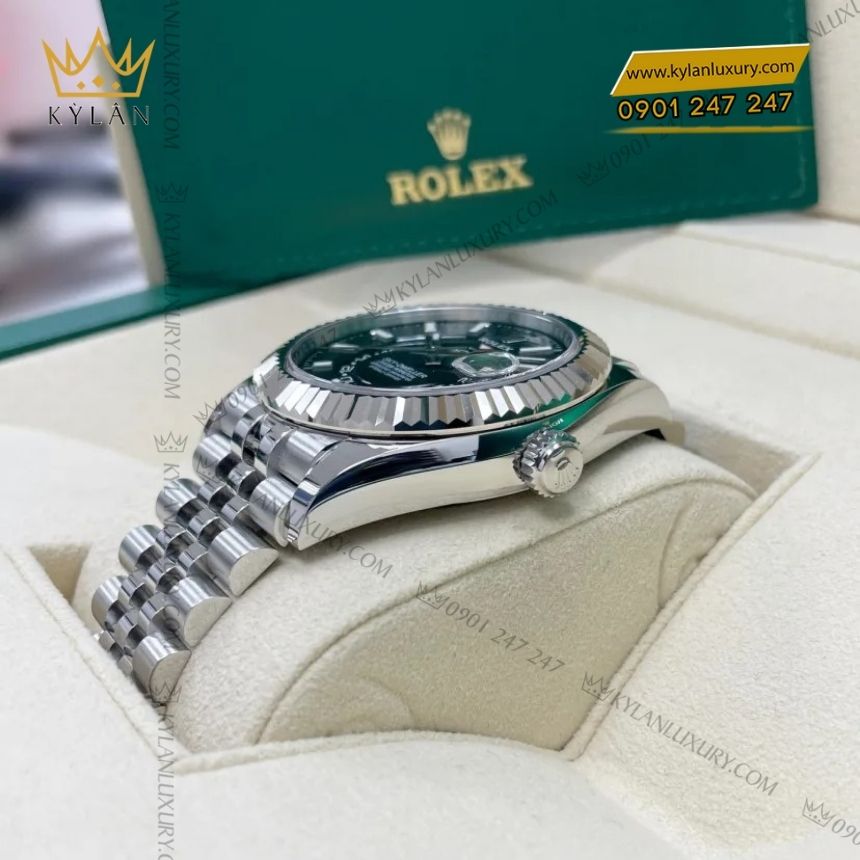 Kỳ Lân Luxury rolex sky dweller 336934 0008 thep mat so den 5 Đồng hồ Rolex Sky Dweller mặt số đen 336934-0008
