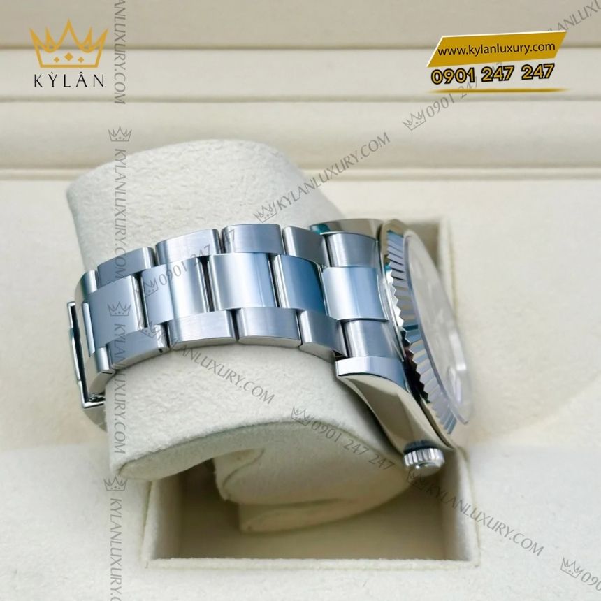 Kỳ Lân Luxury rolex sky dweller 336934 xanh bac ha oyster 8 Đồng hồ Rolex Sky Dweller Oyster xanh bạc hà 336934-0001