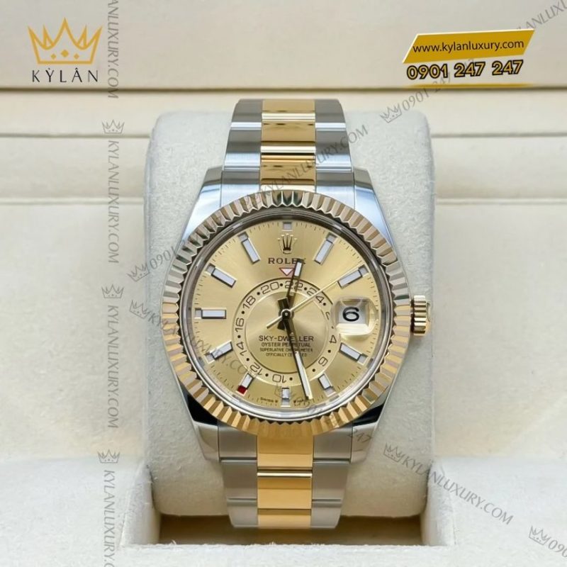 Đồng hồ Rolex Sky Dweller demi champagne 336933-0001