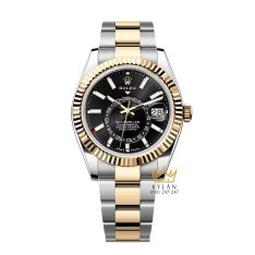 rolex-sky-dweller-demi-vang-vang-336933-0003 (18) Đồng hồ Sky Dweller demi vàng vàng mặt đen 326933-0003
