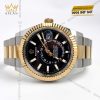 Đồng hồ Sky Dweller demi vàng vàng mặt đen 326933-0003