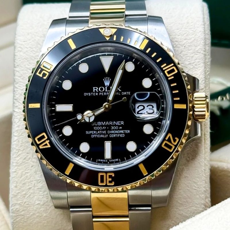 Đồng hồ Rolex Submariner Date demi vàng vàng 116613LN-0001