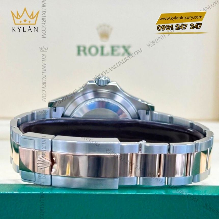 Kỳ Lân Luxury rolex yacht master 37 268621 0004 mat den 5 Đồng hồ Rolex Yacht Master 37 mặt số đen 268621-0004