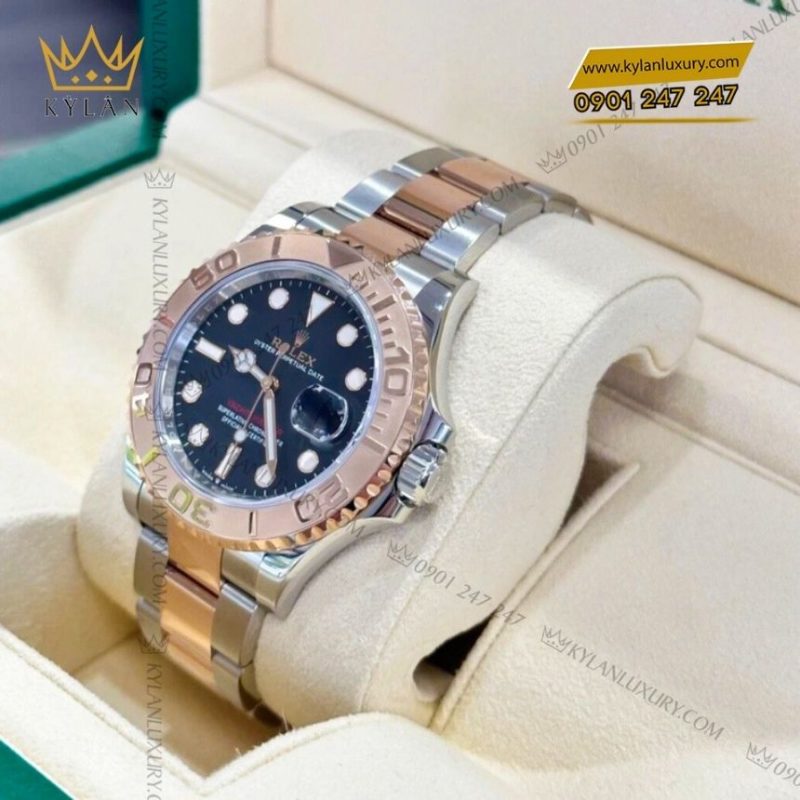 Đồng hồ Rolex Yacht Master 37 mặt số đen 268621-0004