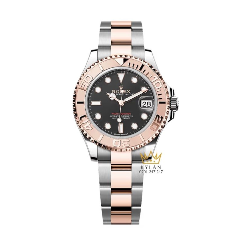 Đồng hồ Rolex Yacht Master 37 mặt số đen 268621-0004