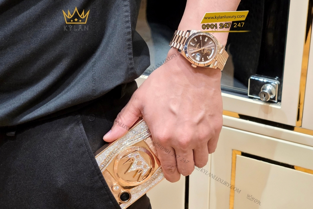 Kỳ Lân Luxury samsung galaxy s25 custom vang hong kim cuong 13 Điện thoại Samsung Galaxy S25 Ultra custom vàng hồng kim cương