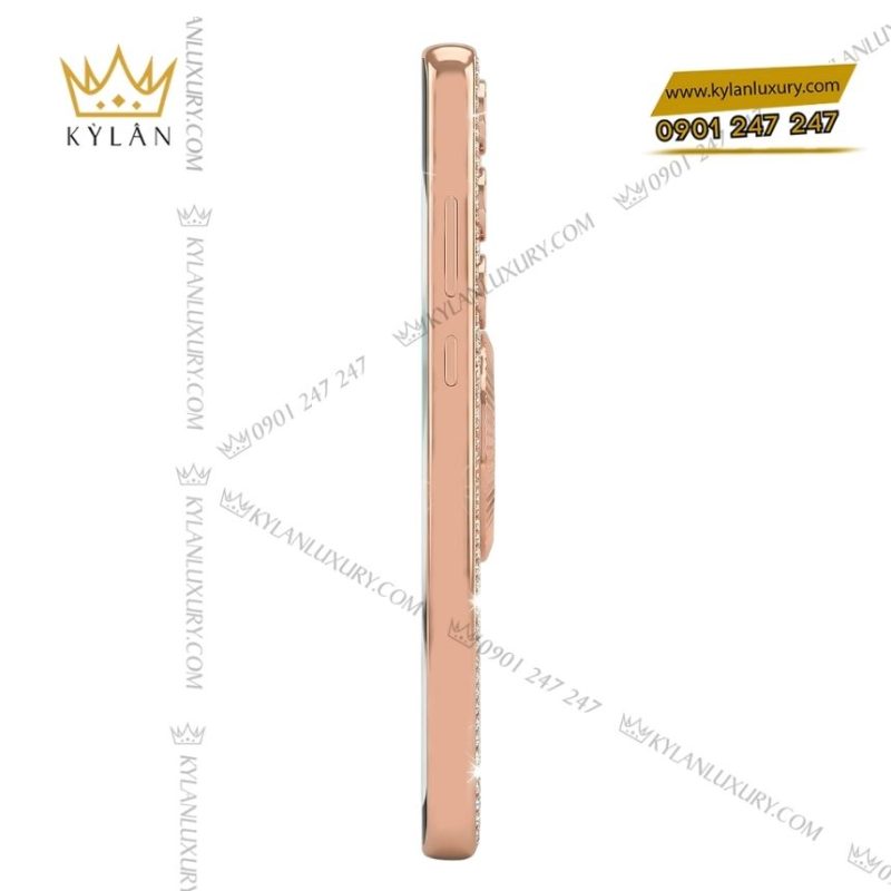 Điện thoại Samsung Galaxy S25 Ultra custom vàng hồng kim cương