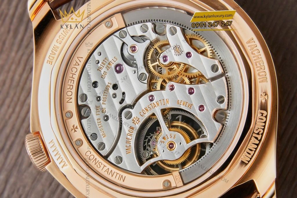 Kỳ Lân Luxury vacheron constantin fiftysix tourbillon 6000e 000r b488 12 Đồng hồ Vacheron Constantin Fiftysix Tourbillon vàng hồng