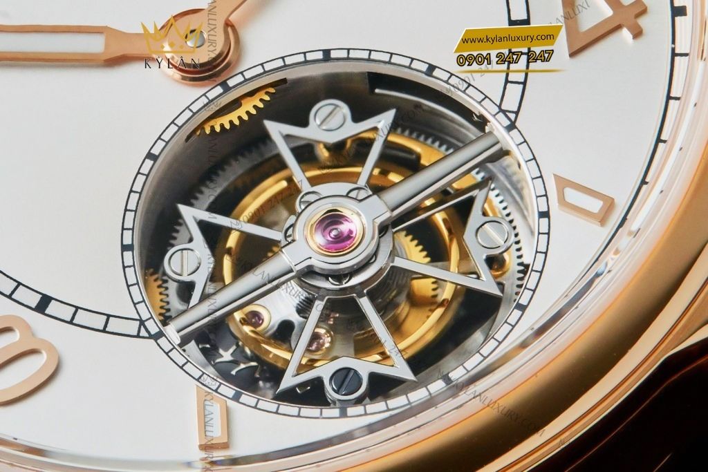 Kỳ Lân Luxury vacheron constantin fiftysix tourbillon 6000e 000r b488 13 Đồng hồ Vacheron Constantin Fiftysix Tourbillon vàng hồng