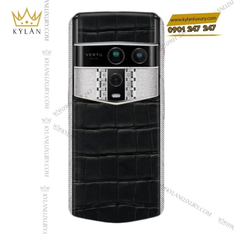 Điện thoại Vertu Agent Q Silver Full Diamond Iron Black 1TB