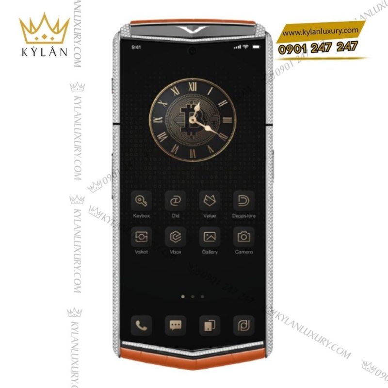Điện thoại Vertu Agent Q Radiant Phoenix Alligator Silver Diamond 1TB